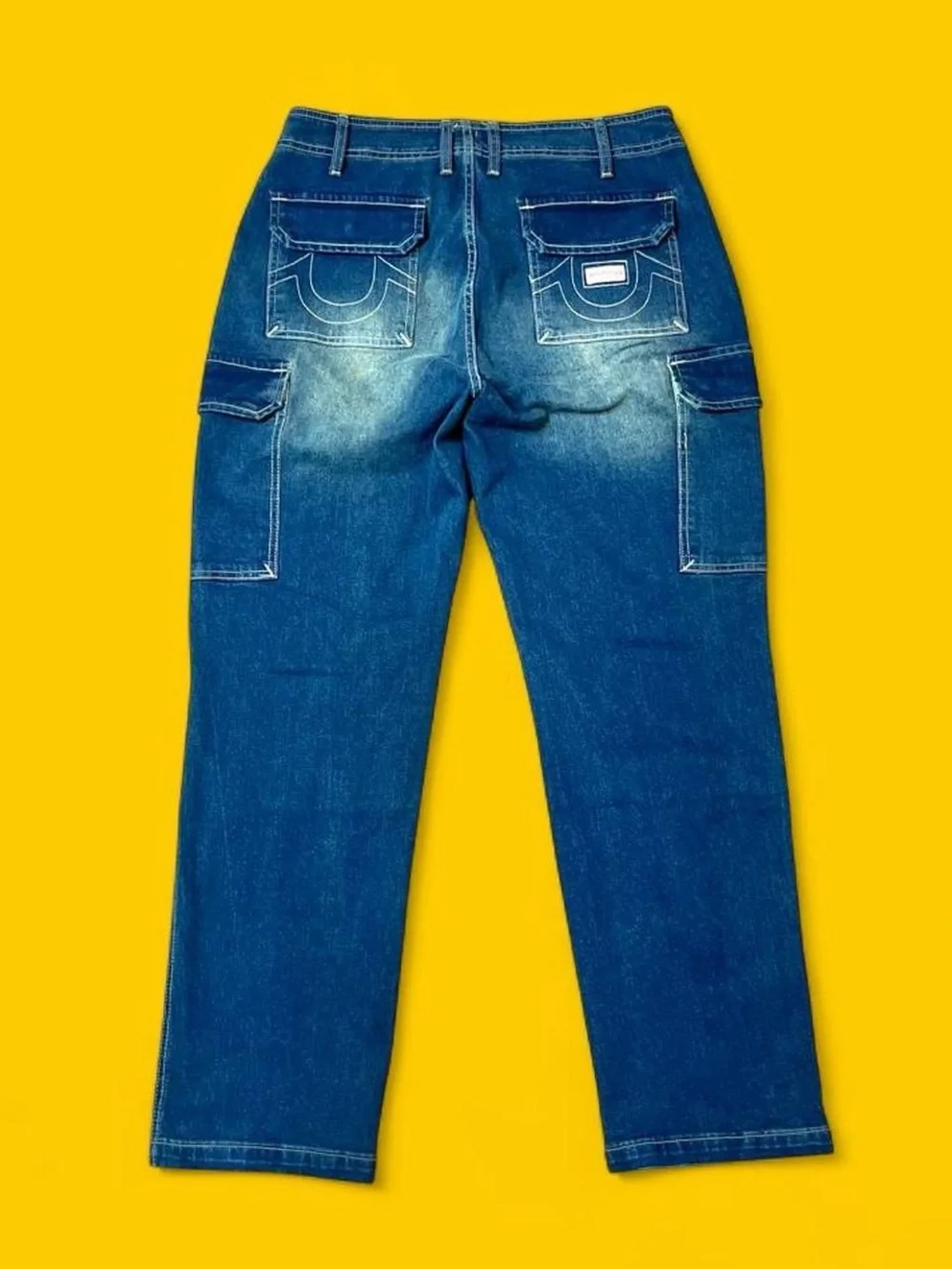 True Religion Denim Cargo Pants Men’s Size 30 Medium Amber Nights Wash NWT